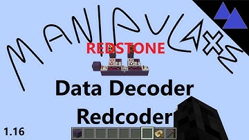 Manipulate Redstone - Data Decoder (analog) Redcoder