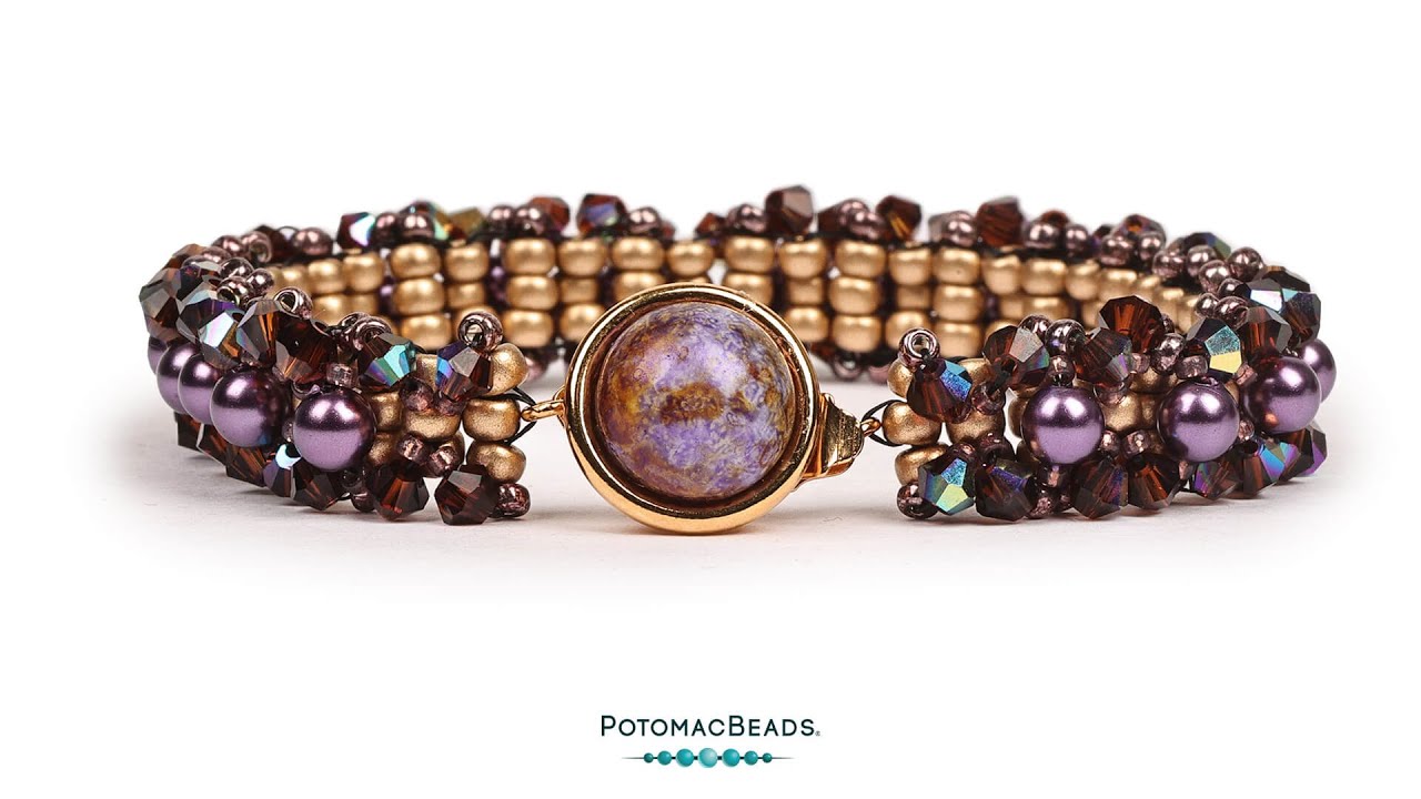 Moon Lantern Beaded Beads- DIY Jewelry Making Tutorial by PotomacBeads 