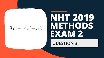 NHT VCE 2019 Maths Methods Exam 2 Solutions - Multiple Choice Question 3