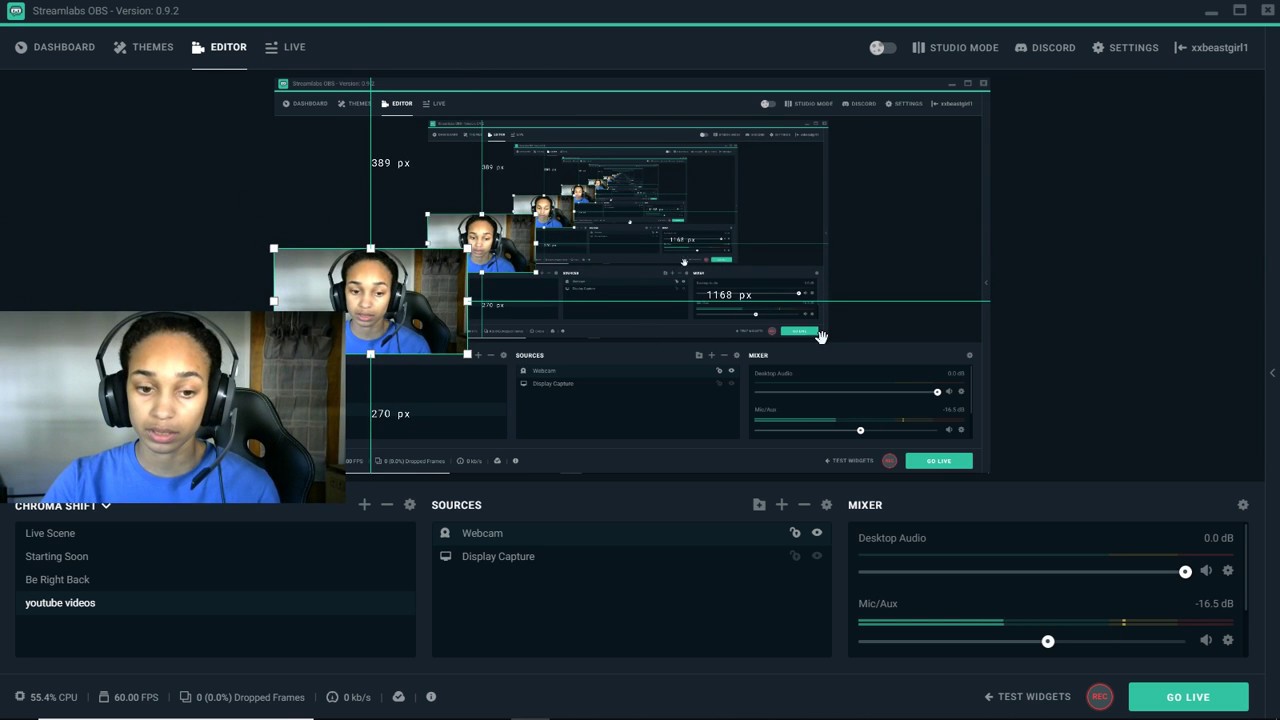 how do you add webcam overlay streamlabs obs