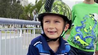 Teaching a kid how to ride a bike by Ryan Steckler 77 views 4 years ago 3 minutes, 34 seconds