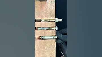 Install and remove expansion bolts properly #shorts #woodworking #asmr