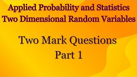Two Mark Questions - Part 1