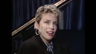 Eurythmics short interview@Grande Armee Studio Paris 1987 (Raw Footage)