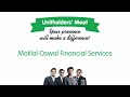 Motilal oswal financial services