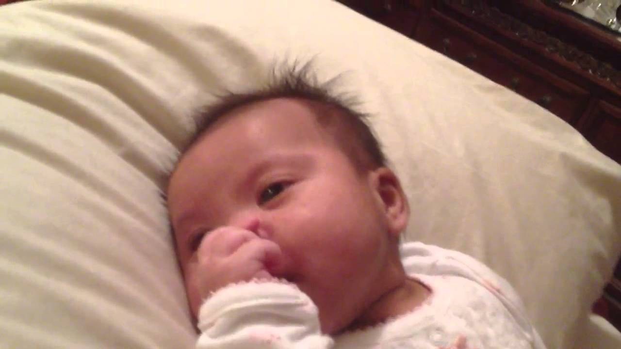 Baby Abby sucking her thumb
