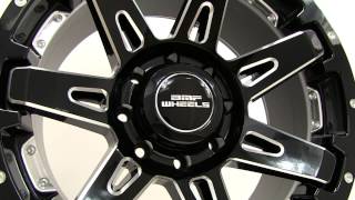 BMF BATL 468B Gloss Black and Machined Wheels Rims