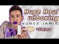 Nurse Jamie HAUL Unboxing review + demo Lip Plumper and Plumping Mask