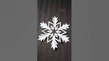 Snowflake Paper Craft❄️❄️|| Paper Snowflake✂️ #shorts #snowflake #viralshorts #papercraft