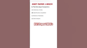 KSET PAPER1 ||MCQ