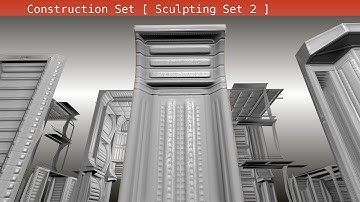 Modular Sci Fi-Set Wip 224 Blender 2 75a  Sculpting Set 2