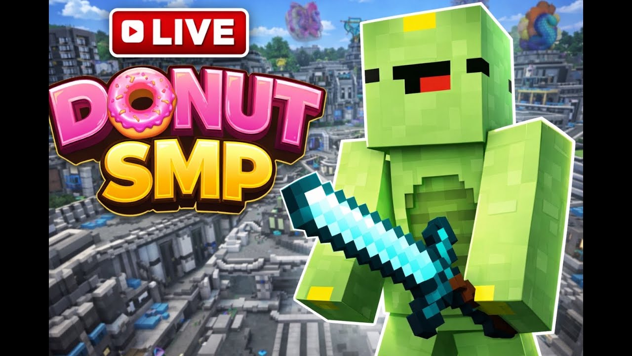 DonutSMP LIVE | Making new gamble base - YouTube