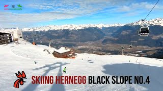 Skiing Hernegg black slope at Kronplatz / Plan de Corones #skiing screenshot 3