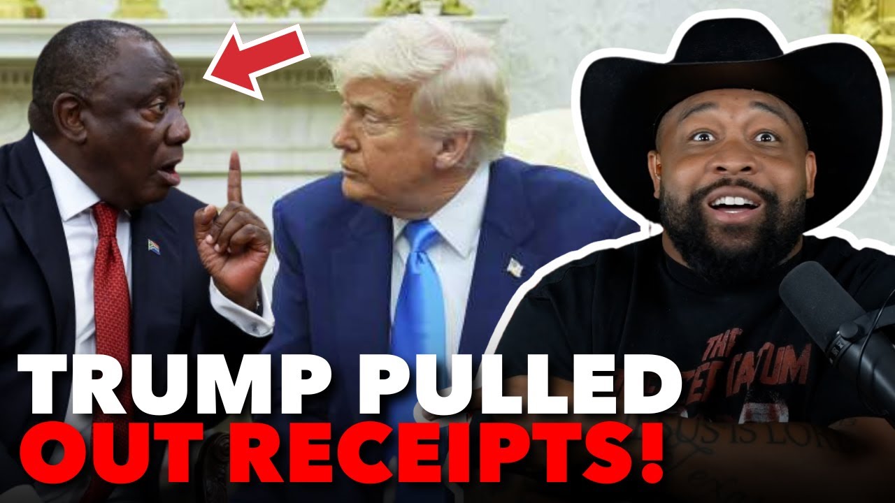 Trump EXPOSES South African President On LIVE TV DENYING White Farmers Being UNALIVED