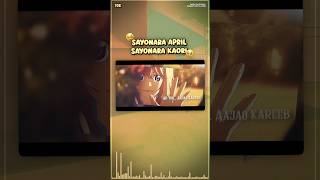 Your Lie In April Hindi Cover - Orange | Bye Bye Kaori San 🥹 #heartbreak #anime #anime