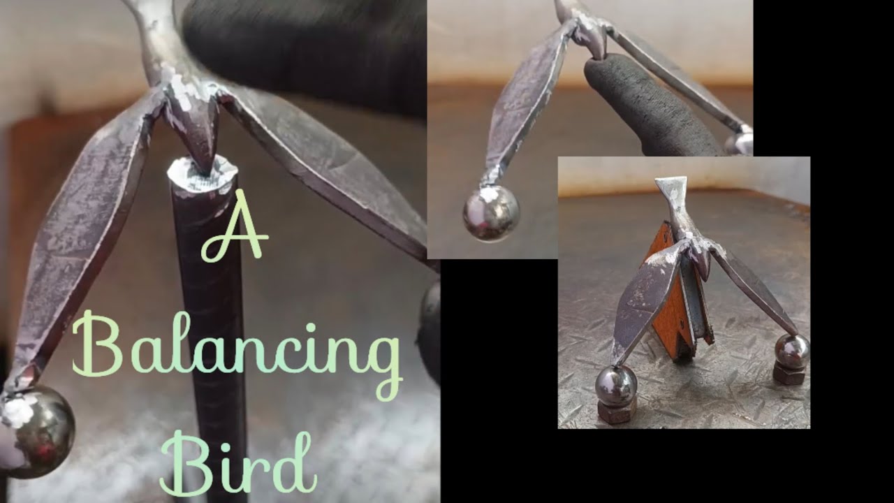 How to make a Balancing Bird toy .. - YouTube
