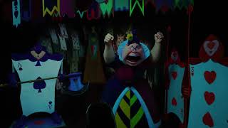Alice in Wonderland Dark Ride 4K 60FPS TRUE LOW LIGHT at Disneyland Park