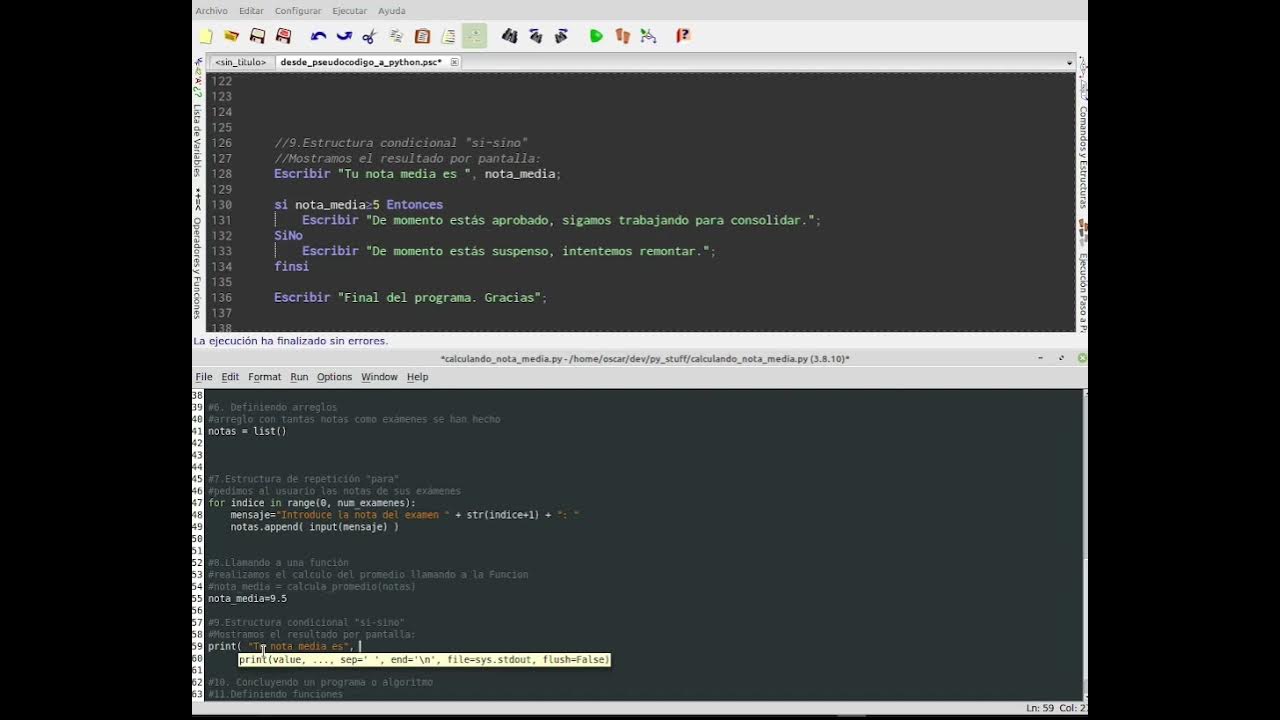 Tutorial 3/4: de Pseudocódigo a Python - YouTube