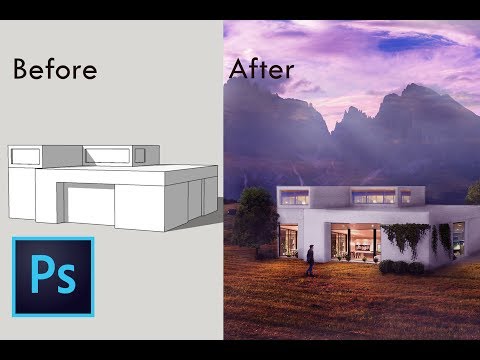Extreme Architecture Visualization Rendering | Photoshop Post Production