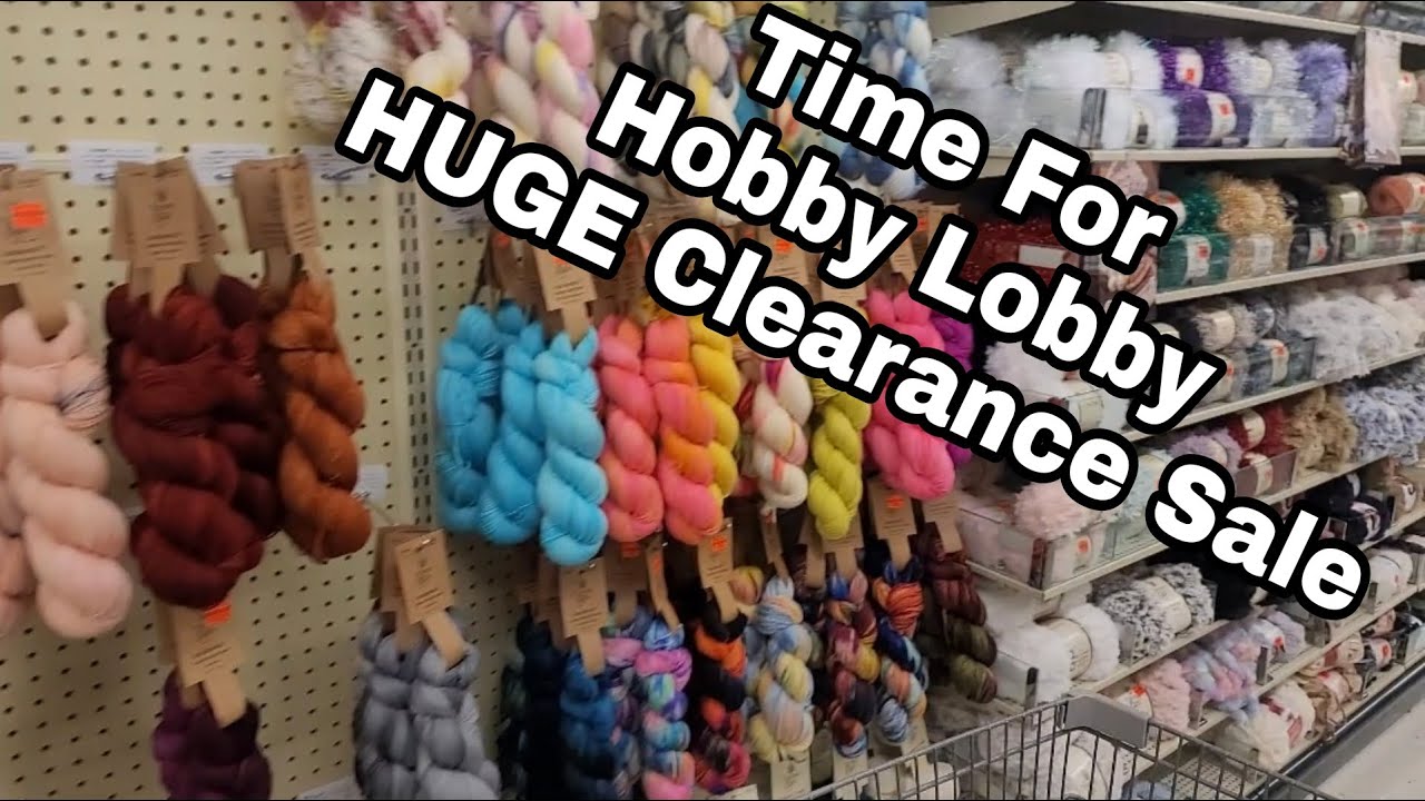 Hobby Lobby HUGE YARN CLEARANCE SALE is ON / Come with me to look 