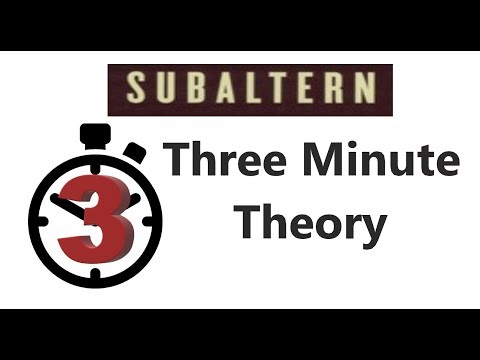 सबाल्टर्न - तीन मिनट का सिद्धांत