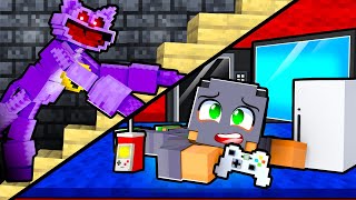 Fiz um QUARTO SECRETO para SOBREVIVER ao CATNAP MINECRAFT