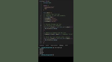 Golang Lists: Adding, Removing, and Iterating Elements