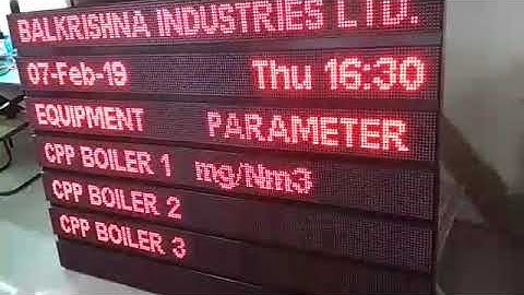 KVAR TECH  ANDON DISPLAY (PARAMETER DISPLAY)
