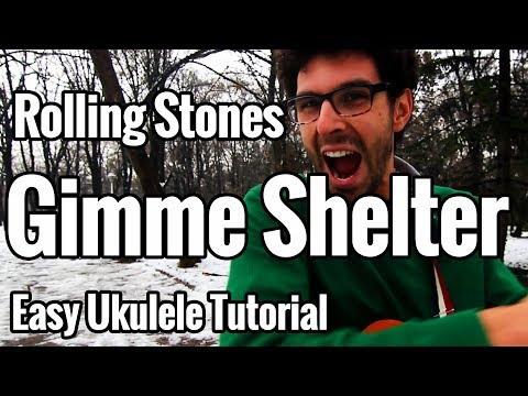 Rolling Stones - Gimme Shelter Ukulele Tutorial With Tabs
