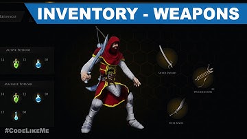 Inventory UI - Weapon Buttons -  Unreal Open World #423