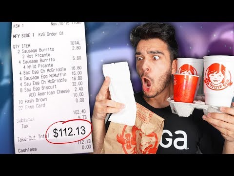 Letting The Person in Front of Me DECIDE What I Eat for 24 HOURS! (Impossible Food Challenge)