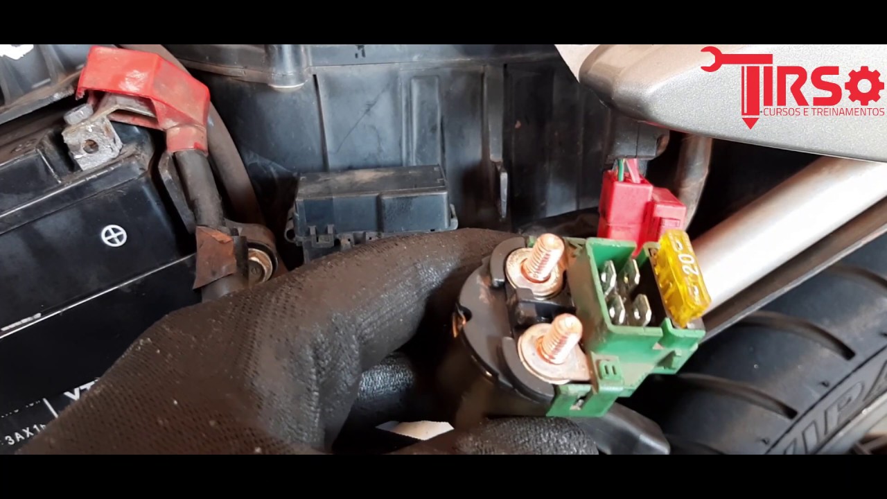 Teste relê partida cbx twister250