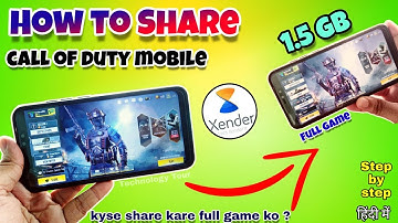 How to share call of duty game by xender without download [ Hindi ]