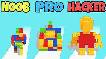 NOOB vs PRO vs HACKER in Brick Runner 3D! - NEW GAME