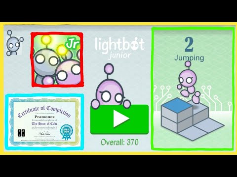 Lightbot Jr Coding Puzzles - JUMPING All Levels