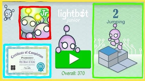 Lightbot Jr Coding Puzzles - JUMPING All Levels