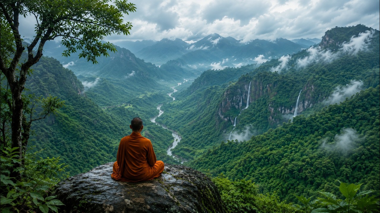 432Hz Om meditation music. deep mind healing & peace. deep