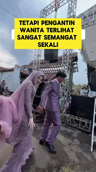 ketika pengantin wanita hamil lima bulan siap mau joget ‼️ #joget #goyang #hamil #pengantin #nikah