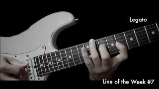 line of the week #7 / minor 2-5-1 chord tone guitar lick (legato) i