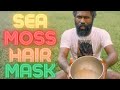 DIY HAIR MASK w/ Rice Water, Sea Moss, & Aloe Vera! || Super Thick Hair Food For ALL HAIR TYPES