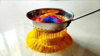 Frying spoon/जारा/झर्रा/झारा से बनाइये सबसे आसान 3 रंगोलीया | rangoli trick | easy rangoli trick
