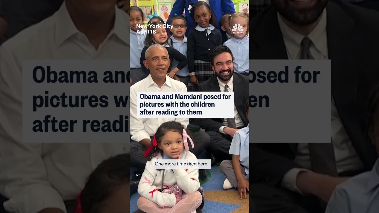 Obama and Mamdani meet preschoolers in the Bronx