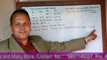BBS 1st year /Statistics /Time Series /Model Question  3 & 4 /Solution  by Shree Krishna Dahal