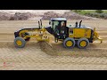 Top Best Amazing Operating Techniques Expert Jobs Komatsu GD655 Grader Roller Road Construction
