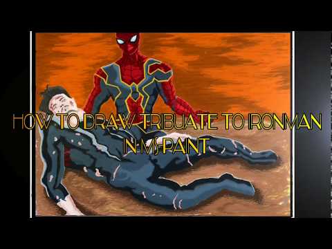 Tribute To Iron Man.....Draw Endgame Scene On Ms paint
