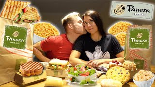 WE ATE EVERYTHING WE WANTED FROM PANERA! (DINNER & DESSERT MUKBANG) WE ATE EVERYTHING WE WANTED FROM PANERA! (DINNER & DESSERT MUKBANG)