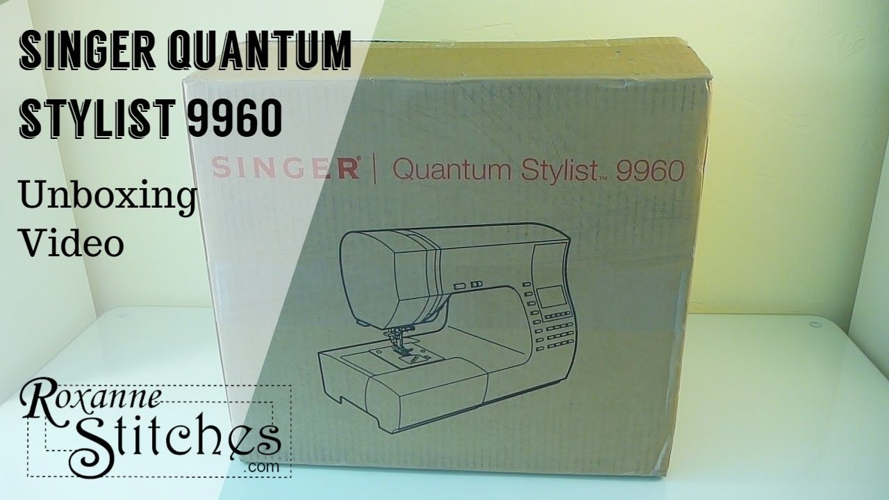 Singer SQ 9960 Sewing Machine Update Video 