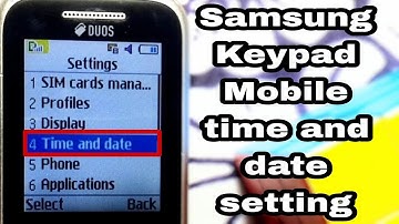 Samsung Keypad Mobile Me Time And Date Set Kasie Kare ⏰️ || How to Set Time In Samsung Keypad Mobile