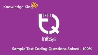 INFYTQ Coding Problems || SOLVED || 100% | INFYTQ Exam ||