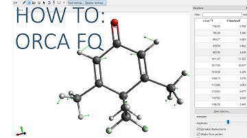 Avogadro with ORCA Tutorial: frequencies